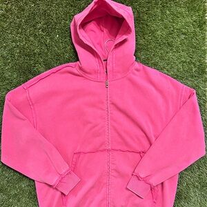 Pink Unisex 450gsm Distressed Hoodie